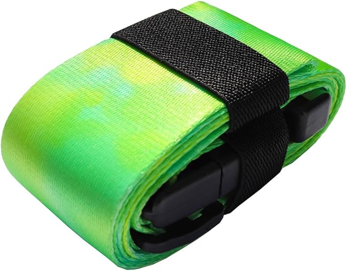 Luggage Straps for Suitcases TSA Approved-2 Pack Bright Personalized Luggage Belt Strap for Suitcase/Carry On Bag Luggage Accessories for Travel (Watercolor-Green)