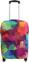 Explore Land Travel Luggage Cover Suitcase Protector Fits 18-22 Inch Case (Geometry, S)