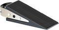Shackcom Rubber Door Stopper Wedge, 1 Pack Black Heavy Duty Door Stop Suitable for All Floor Types, with Stainless Steel Hangers for Easy Storage, Prevents Unwanted Slams and Bumps