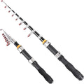 Telescopic Collapsible Extendable Fishing Rod for Saltwater and Freshwater, Lightweight and Compact Design