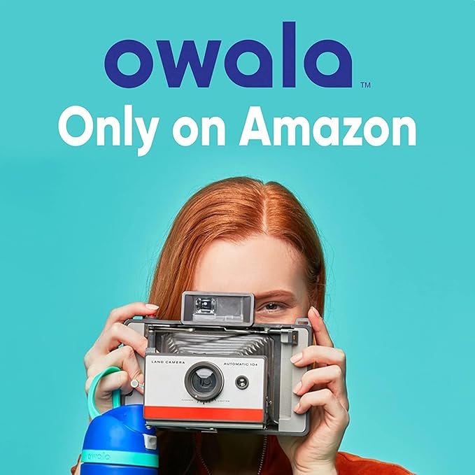 Owala Stainless Steel Triple Layer Insulated Travel Tumbler with Spill Resistant Lid, Straw, and Carry Handle, BPA Free, 40 oz, Gray (Iced Tea)
