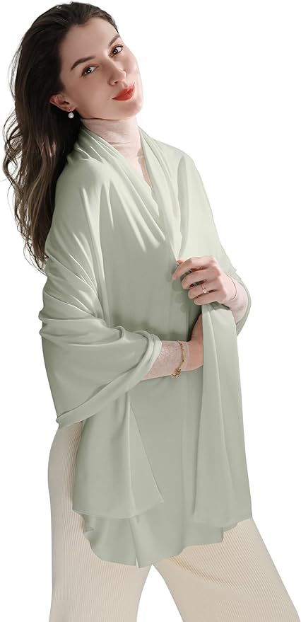 VENVSBEE Shawl Wraps for Women, Travel Scarf Soft Blanket Wrap Pashmina Travel Accessory for Airplane
