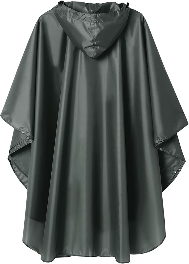 SaphiRose Unisex Rain Poncho Raincoat Hooded for Adults Women with Pockets