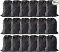 Extra Large Laundry Bag 18 Pack, Travel Laundry Bags with Drawstring Closure, 30"x40", for college, dorm, apartment dwellers (18Pcs Black)