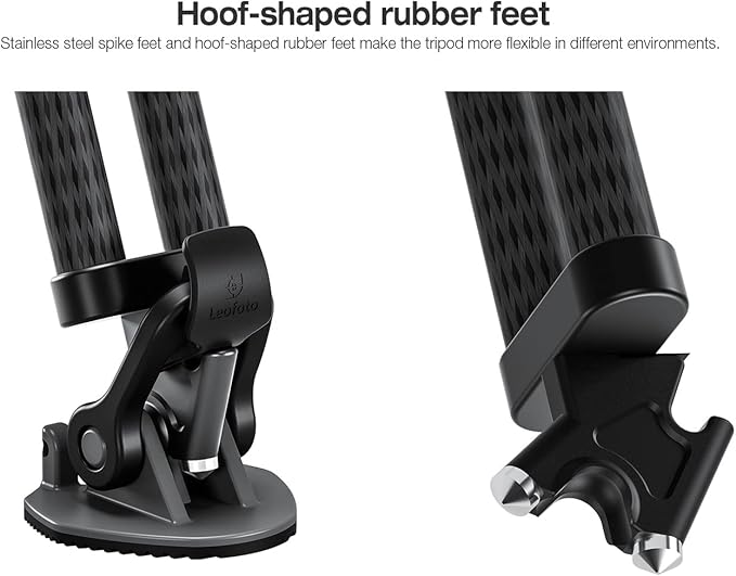 Leofoto LVC-253C+BV-15 King Kong Series Carbon Fiber Dual Leg Video Tripod w Fluid Head & Middle Spreader