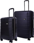 Eddie Bauer Glacier Carry-On 22" and Checked 30" Luggage | Hardside | Spinner Wheels | Expandable | Lightweight | Travel Essentials - Storm Blue