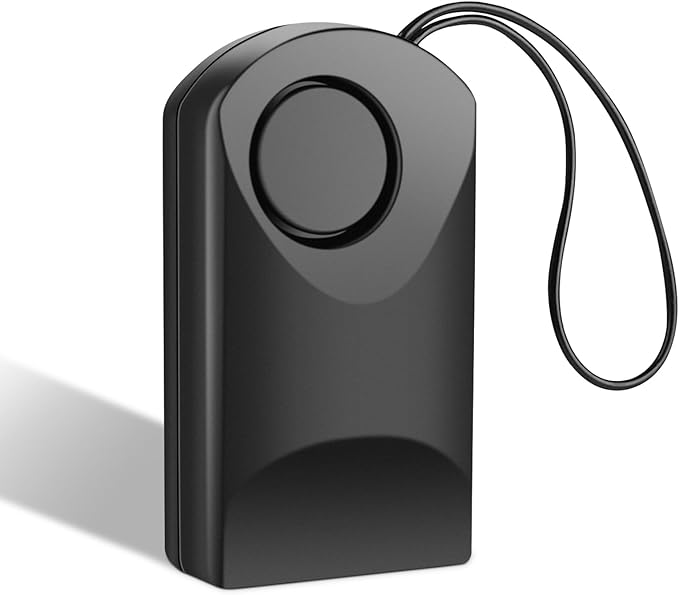 120db Touch Sensor, Door Handle Alarm, Anti Theft Vibration Triggered Portable Door Security Alarm for Doors for Kids, Toddler, Elderly, Hotel, Travel, Bedroom, Ghost
