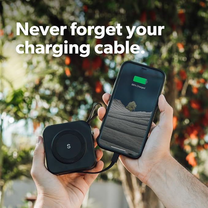 PowerPack Universal - 5 in 1 MagSafe Compatible Travel Charger | Universal Adapter | Travel Power Bank | Included Adapter Plug (Midnight Black)