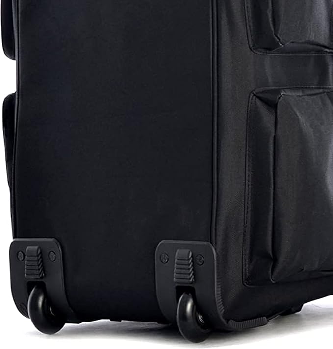 Olympia U.S.A. 29 inch Jumbo Size 8 Pockets Wheeled Rolling Duffel Bag Water Resistant Luggage Lightweight Travel Suitcase with Retractable Handle