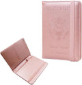 Melsbrinna Premium Leather Passport Holder Covers Case, Waterproof Rfid Blocking Travel Wallet Passport Holder with Pen Holder, Cute Passport Book for Women/Men