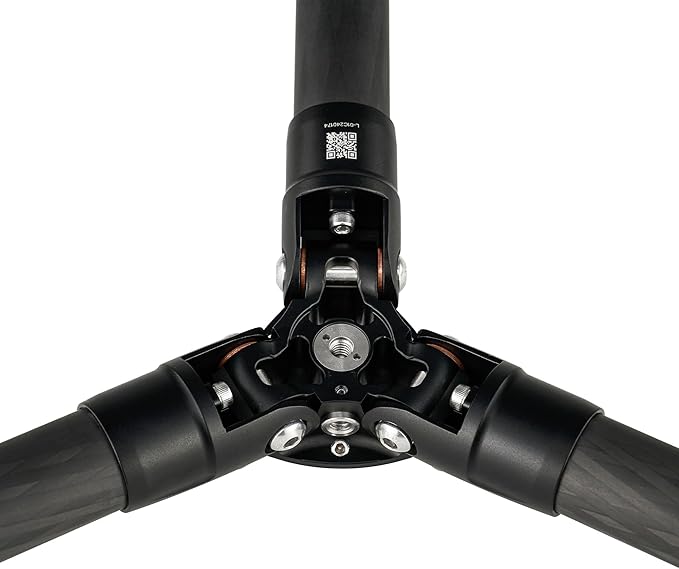 Leofoto 59.8" Lightweight Carbon Fiber Travel Tripod, Professional Compact Tripod for Camera DSLR Video, Max Load 44Lbs/20KG (LS-323CX)