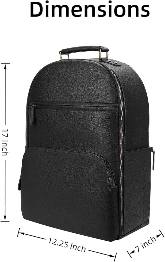 Camera Backpack Classic PU Leather for DSLR, Professional Camera Bag for Photographers with 15 Inch Laptop Compartment Large 20L