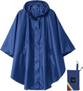 SaphiRose Unisex Rain Poncho Hooded Waterproof Raincoat for Adults Women