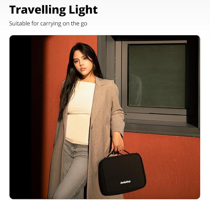 AMBITFUL Carrying Bag Zoom P7 for Photography Equipments with Large Capacity, Multi-functional Storage Case for Mini Drone and Other Accessories,with Thick Sponges and Interial Mesh Layer