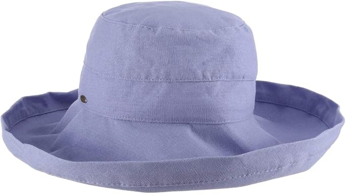 Scala Women's Cotton Hat with Inner Drawstring and Upf 50+ Rating