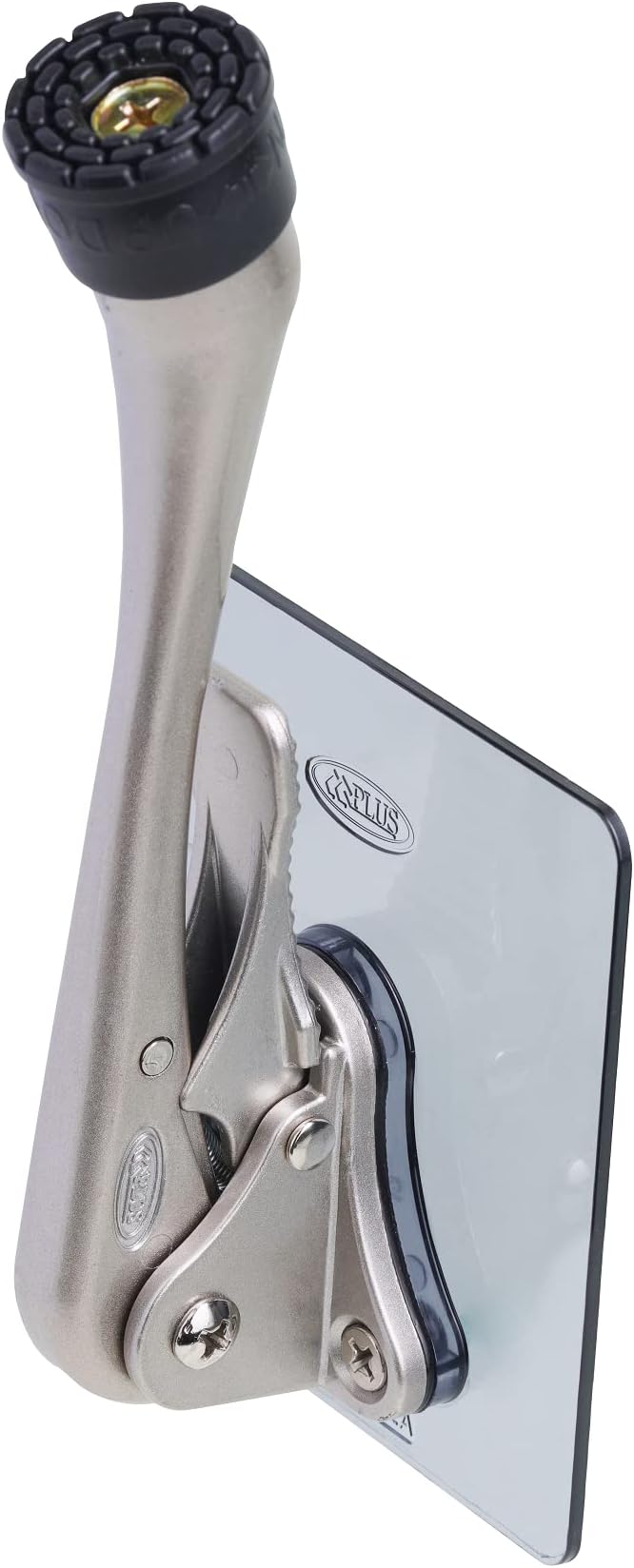 One-Touch Doorstop Adhesive Bracket (Satin Nickel, 6inch x 1pack)
