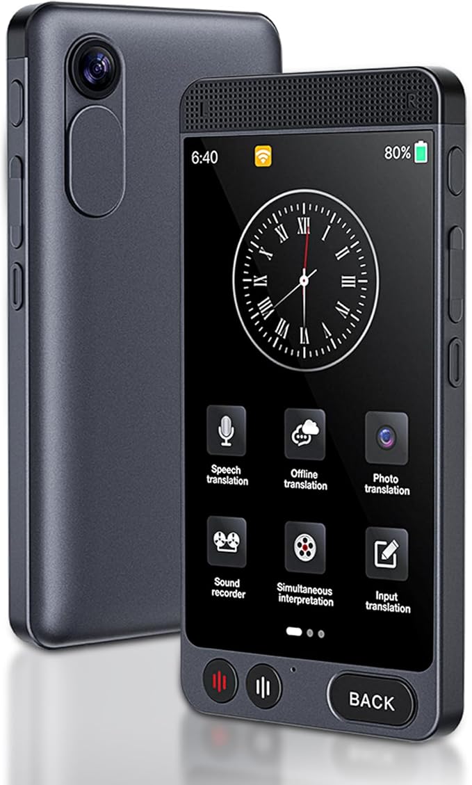 Offline Language Translator Device, No WiFi Needed Instant Translator, 142 Languages Two Way Real - Time Voice & Photo AI Translation for Business Learning Travel