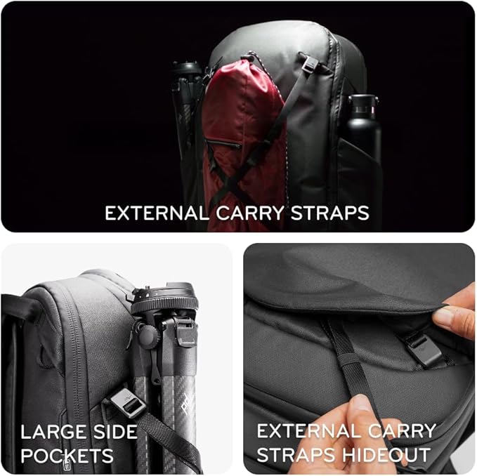 Peak Design Travel Backpack 30L, Eclipse, Expandable 27-33L Design, Rear and Top Access, Weatherproof Shell, Laptop Sleeve, Ideal for Travel or Everyday Carry, Versatile Backpack for Men and Women