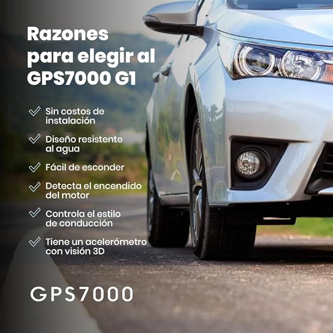 GPS7000-4G Hidden GPS Tracker for Vehicles | 12 Months of Service Included | Easy Self-Installation | After The 12 Months Included in The Service, You can Choose to Subscribe | No Hidden Fees