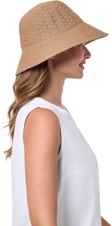 Women's Bucket Hat - UPF 50 Sun Protection - Packable & Travel Friendly - Marina