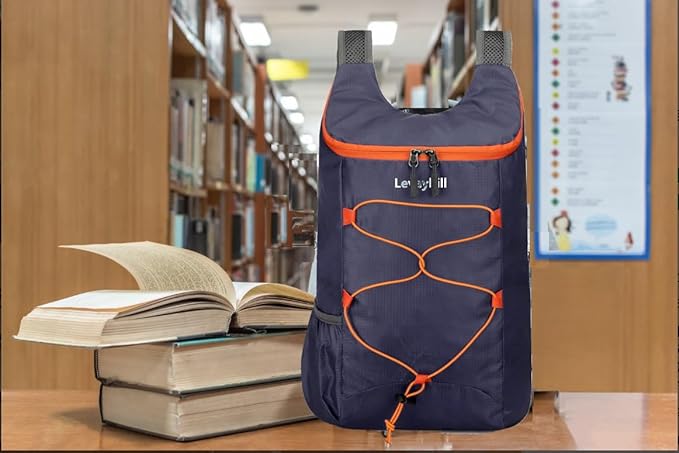 16L Hiking Daypack Lightweight Foldable Travel Backpack Water Repellent Camping Outdoor Packable Easy Carry-on Bag(Dark Blue)