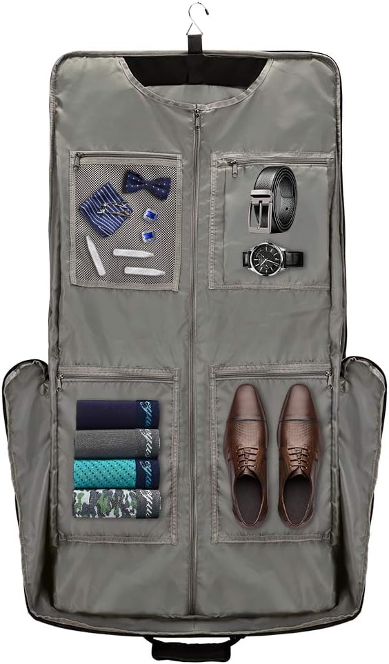 Modoker Suit Luggage Garment Bag with Shoulder Strap, Suit Carry on Bag Hanging Suitcase Garment Bags for Men Women Business Travel
