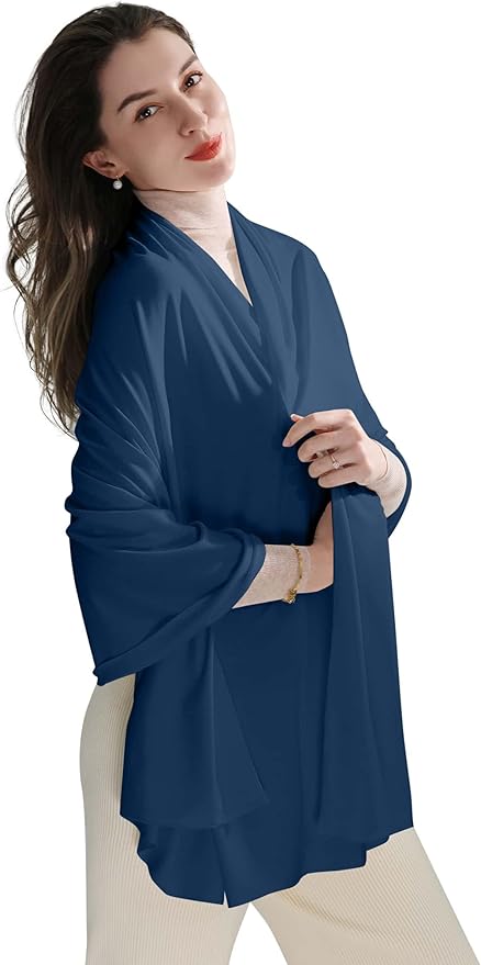 VENVSBEE Shawl Wraps for Women, Travel Scarf Soft Blanket Wrap Pashmina Travel Accessory for Airplane