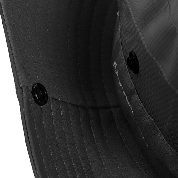 Rosoz Ponytail Sun Bucket Hats for Women UV Protection Foldable Mesh Wide Brim Hiking Beach Fishing Summer Safari