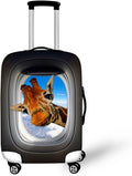 Giraffe Funny Travel Luggage Cover Anti-scratch Dust-Proof Baggage Suitcase Protector Fits 26-29 Inch Luggage
