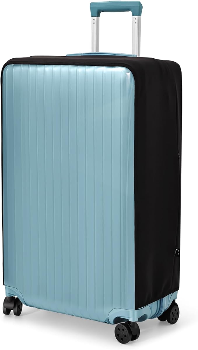 Travelkin Clear Luggage Cover Protectors For Suitcase Transparent TPU Polyester Spandex Suitcase Cover Protector Fit 18-32 Inch Luggage