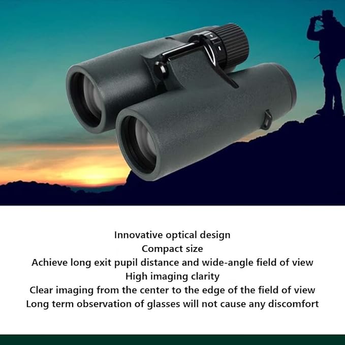 8x42ED Compact Binoculars for Adults – High-Powered BAK4 Prisms, Diamond White Coating, Waterproof & Fogproof, Rubber Armored – Ideal for Bird Watching, Hunting, Travel, Outdoor Sports