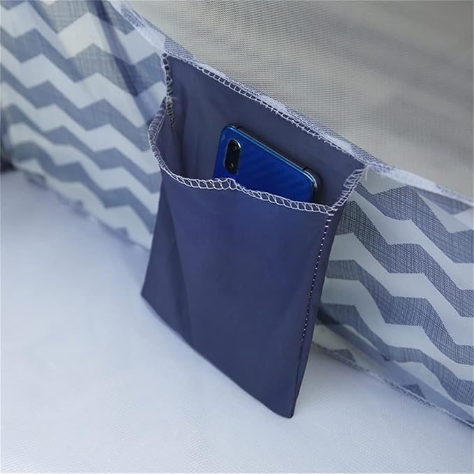 CdyBox Folding Mosquito Net Tent Canopy Curtains for Beds Home Bedroom Decor (Gray, 1.2X2.0m)