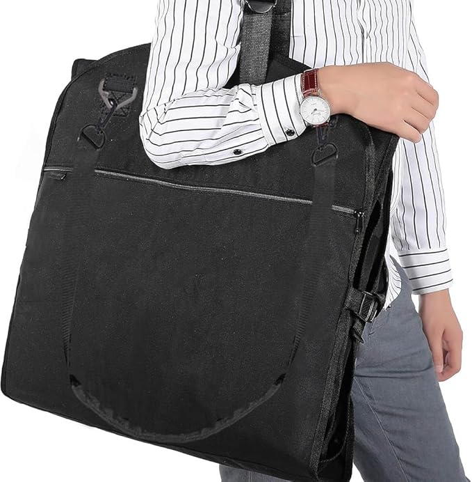 66" Versatile Travelling bags Wedding Dress Travel Garment Bag Tri-Fold Gown Length w/Hanging Hook Extra Pocket