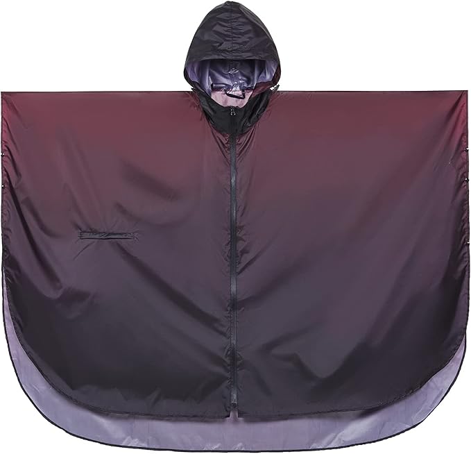 SaphiRose Rain Poncho Jacket Coat Hooded for Adults with Pockets
