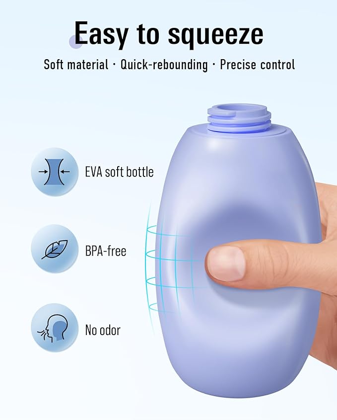 Portable Bidet for Travel & Home Use - Handheld High-Pressure Sprayer 400ml/13.5oz Large Capacity Bottle for Personal Hygiene, Collapsible Quick Fill BPA-Free for Freshness Includes Wall Hook(Purple)