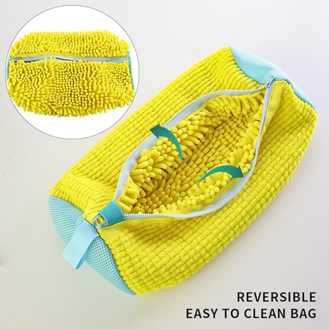 Shoe Washing Machine Bags 2 PCS – Premium, Durable Laundry Bags for Sneakers, Boots, High Heels, and More. Prevent Wear and Tear During Washing Perfect for Home Use, Travel, and Easy Shoe Care