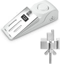 1 Pack 120dB Travel Door Stopper Alarm & Portable Door Lock, 3-Level Sensitivity Adjustable Travel Security Wedge for Hotel Home Apartment Dorm