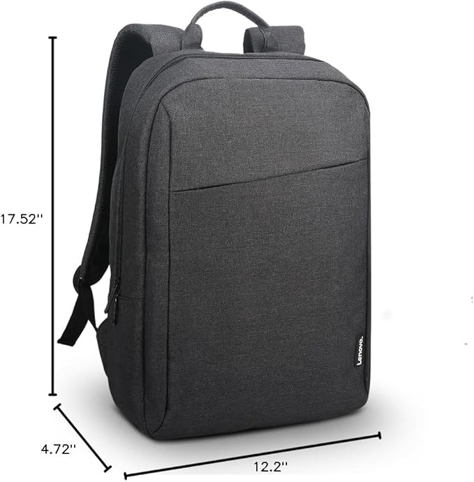Lenovo 16” ECO Laptop Backpack - B210 - Travel Pack for Laptop or Tablet, Durable, Water-Repellent, Made from Recycled Material, Lightweight, Sleek Design for Travel, Business, Casual Backpack - Black