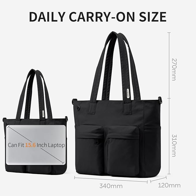 aji Tote Bag for women work, Water-Resistant Tote Bag with Multi Pockets,for Work/Travel/College/Daily