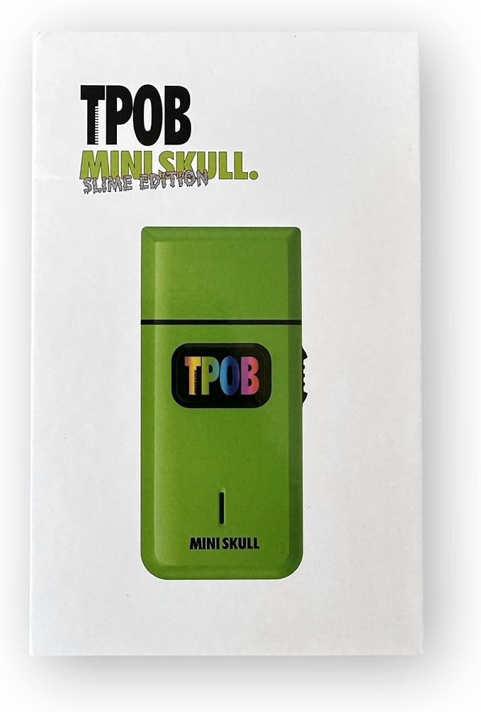 TPOB Mini Skull Single Shaver Compact Design That can fit in Your Pocket with a Turbo Charged Motor, Perfect for Both Professional and at-Home use (Slime)