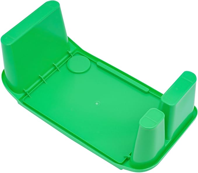 12 Pcs Kids Lap Desk Tray, 19.7×9.8×7.1In Portable Lap Bed Table with Side Pockets, Plastic Breakfast Laptop Trays, Laptop Desk Snack Tray for Family, School (Green)
