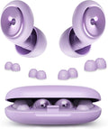 Ear Plugs for Sleeping Noise Cancelling Earbuds:45db Loop Earplugs for Concerts/Shooting/Travel/Snoring Silicone Hearing Protection Sleep Ear Plugs with Reusable 8 Ear Tips （Purple）
