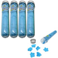 Flower Paper Soap Sheets (Pack of 4) - Portable Disposable Travel Paper Soap Confetti - Foaming Hand Washing Scented Soap Flakes for Indoor, Travel, Camping, Hiking, Outdoor, (Blue)