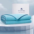 Dream Valley® Outlast® Deepsleep Cooling Comforter, Full/Queen Size, NASA-Grade Space Technology Cooling Blanket for Hot Sleepers Night Sweats, Q-Max > 0.45 Aerocool™ Breathable, Dream Blue, 90"x90"