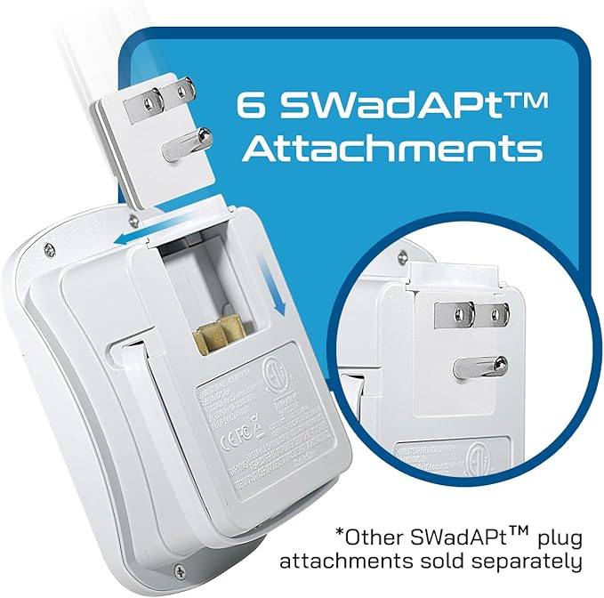 Ceptics Universal Travel Adapter Kit – 2 USA sockets, USB-A, USBC, 1x PD 35W USB-C and USBC Cable, Surge Protected, Plugs for EU, UK, China, AU, Japan - Use with Laptop, Phones, Cameras - ETL Tested
