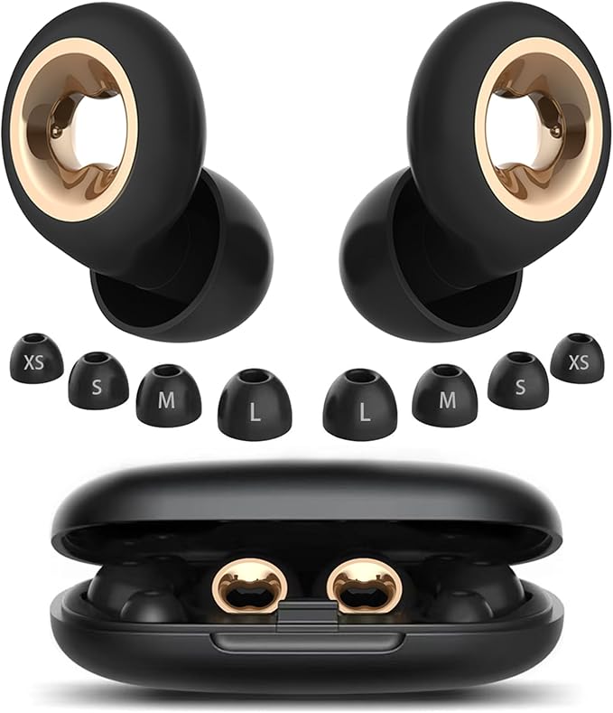 Ear Plugs for Sleeping Noise Cancelling: 45db Ultra-Comfy Reusable Noise-Reducing Earplugs for Concerts/Shooting/Travel/Snoring-Silicone Hearing Protection Earbuds with 8 Eartips