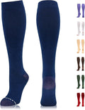 NEWZILL Copper Compression Socks for Women & Men 15-20mmHg Cotton Rich Odor Control Dress Socks for Business Casual Running Medical Athletic Support, Edema Diabetic Relief