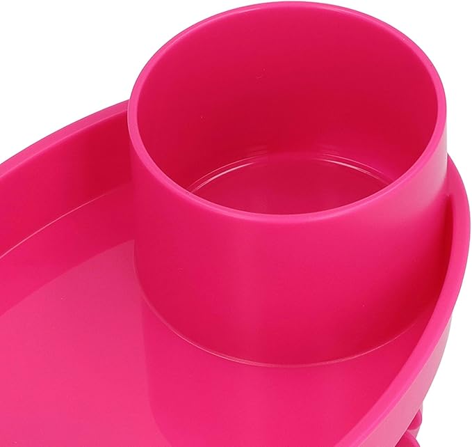Car Seat Snack Tray, Convenient Toddler Road Trip Essentials Food Plate Cup Holder Tray for Snacks Toys, Entertainment Toddler Carseat Eating Plate Table for Travel ()