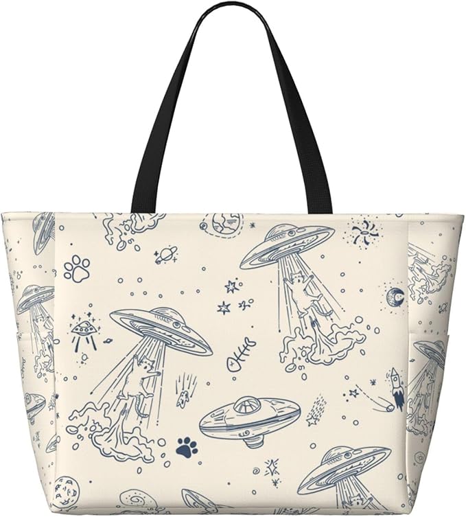 Beach Bag for Women Beach Tote Bag Waterproof Sandproof Large Bags with Zipper Big Capacity for Vacation Travel