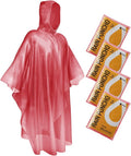 SaphiRose Disposable Rain Ponchos Emergency Clear Poncho
